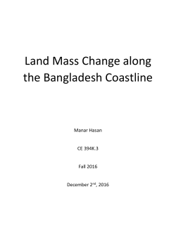 Land Mass Change along the Bangladesh Coastline