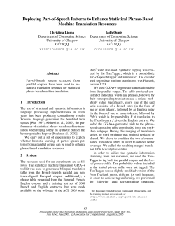 Deploying Part-of-Speech Patterns to Enhance Statistical Phrase