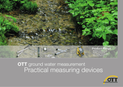 Brochure – OTT Ground water measurement