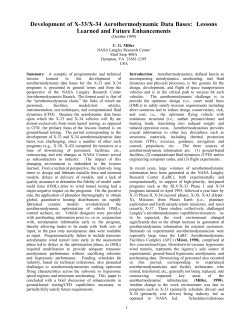 Development of X-33/X-34 Aerothermodynamic Data Bases