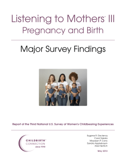 Listening to MothersSM III