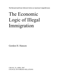 The Economic Logic of Illegal Immigration - UCSD GPS