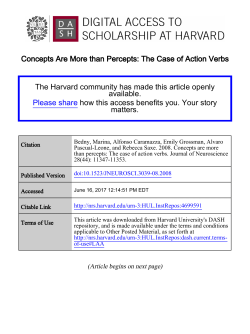 Concepts Are More than Percepts: The Case of Action Verbs The