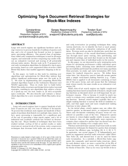 Optimizing Top-k Document Retrieval Strategies for Block