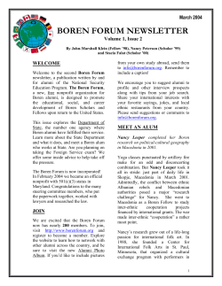 Issue 2 - The Boren Forum