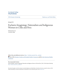 Nationalism and Indigenous Women in Chile and Peru