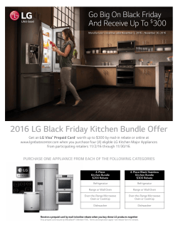 2016 LG Black Friday Kitchen Bundle Offer PURCHASE