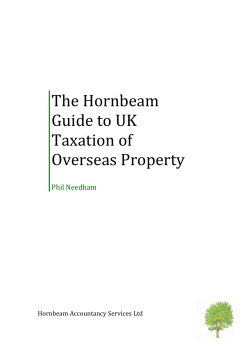 Overseas Property - Hornbeam Accountants