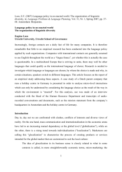 Language choice, linguistic capital and symbolic domination in the