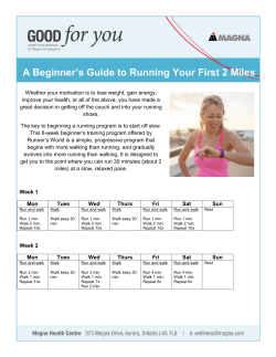 A Beginner`s Guide to Running Your First 2 Miles