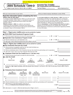 Sch. 1299-D - Illinois Department of Revenue