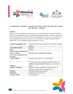 THEATRE FOR KIDS, Albania: THE ODYSSEY