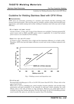 Guideline for Welding Stainless Steel with GFW Wires