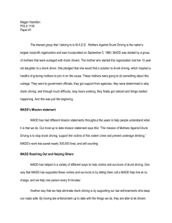 Megan Hamilton POLS 1100 Paper #1 The interest group that I