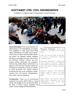 civil disobedience - Alexander Livingston