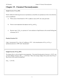Chapter 19 Outline 1112 problems only