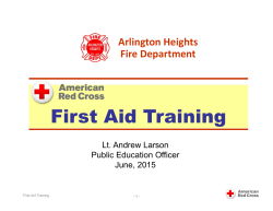 First Aid Training - Arlington Heights