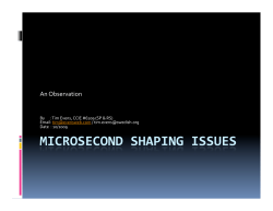 Microsecond Shaping Issues.pptx