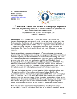 the 2016 Festival Media Release.