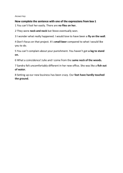 Now complete the sentence with one of the expressions from box 1
