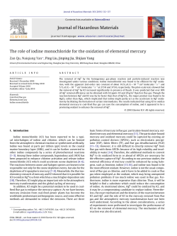 The role of iodine monochloride for the oxidation of elemental mercury