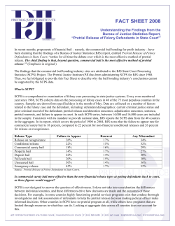 fact sheet 2008 - Pretrial Justice Institute