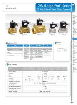 2W (Large Port) Series - Pro
