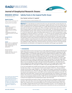 Salinity fronts in the tropical Pacific Ocean