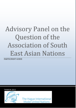 Advisory Panel on the Question of the Association of South East