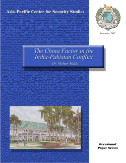 The China Factor In the India-Pakistan Conflict - Asia