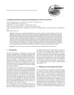 1 - ARGO-YBJ Experiment