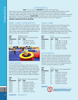 Gymnastics - Village of Orland Park