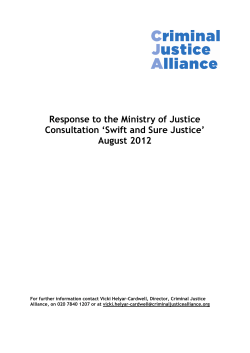 Swift and Sure Justice - Criminal Justice Alliance
