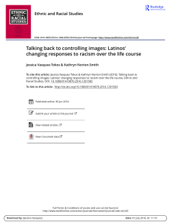 Talking back to controlling images: Latinos` changing