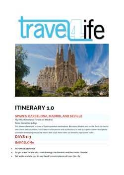 itinerary 1.0
