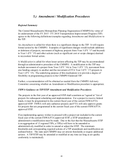 5.) Amendment / Modification Procedures