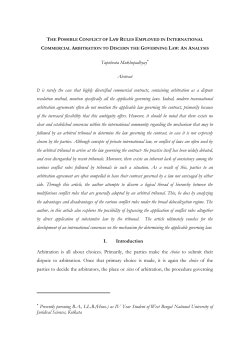 Tapobrata Mukhopadhyay Abstract It is rarely the case that highly