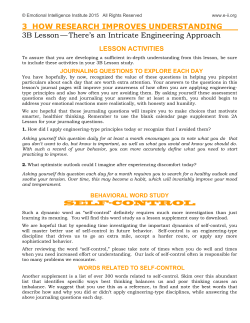 3 HOW RESEARCH IMPROVES UNDERSTANDING___ 3B Lesson