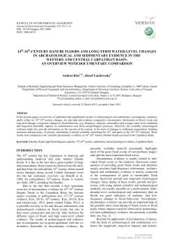 14 -16 -CENTURY DANUBE FLOODS AND LONG