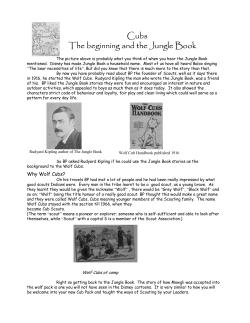 Cubs The beginning and the Jungle Book