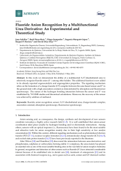 Fluoride Anion Recognition by a Multifunctional Urea Derivative: An