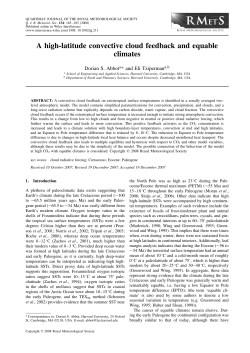 A high-latitude convective cloud feedback and equable climates