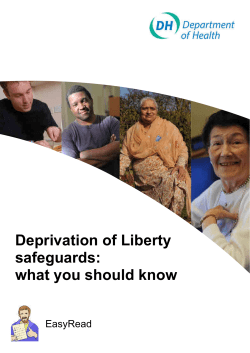 Deprivation of Liberty Safeguards &ndash; What you should know