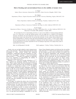 Role of heating and current-induced forces in the stability of atomic