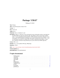 Package `CHAT`