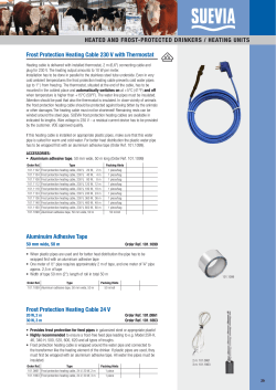 Frost Protection Heating Cable 230 V with Thermostat HEATED