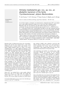 Nitritalea halalkaliphila gen. nov., sp. nov., an alkaliphilic bacterium