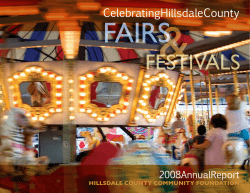 HCCF 2008 Annual Report - Hillsdale County Community Foundation