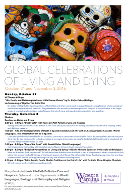 GLOBAL CELEBRATIONS OF LIVING AND DYING