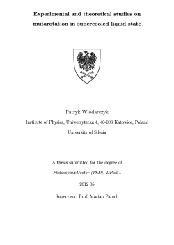 Experimental and theoretical studies on mutarotation in supercooled